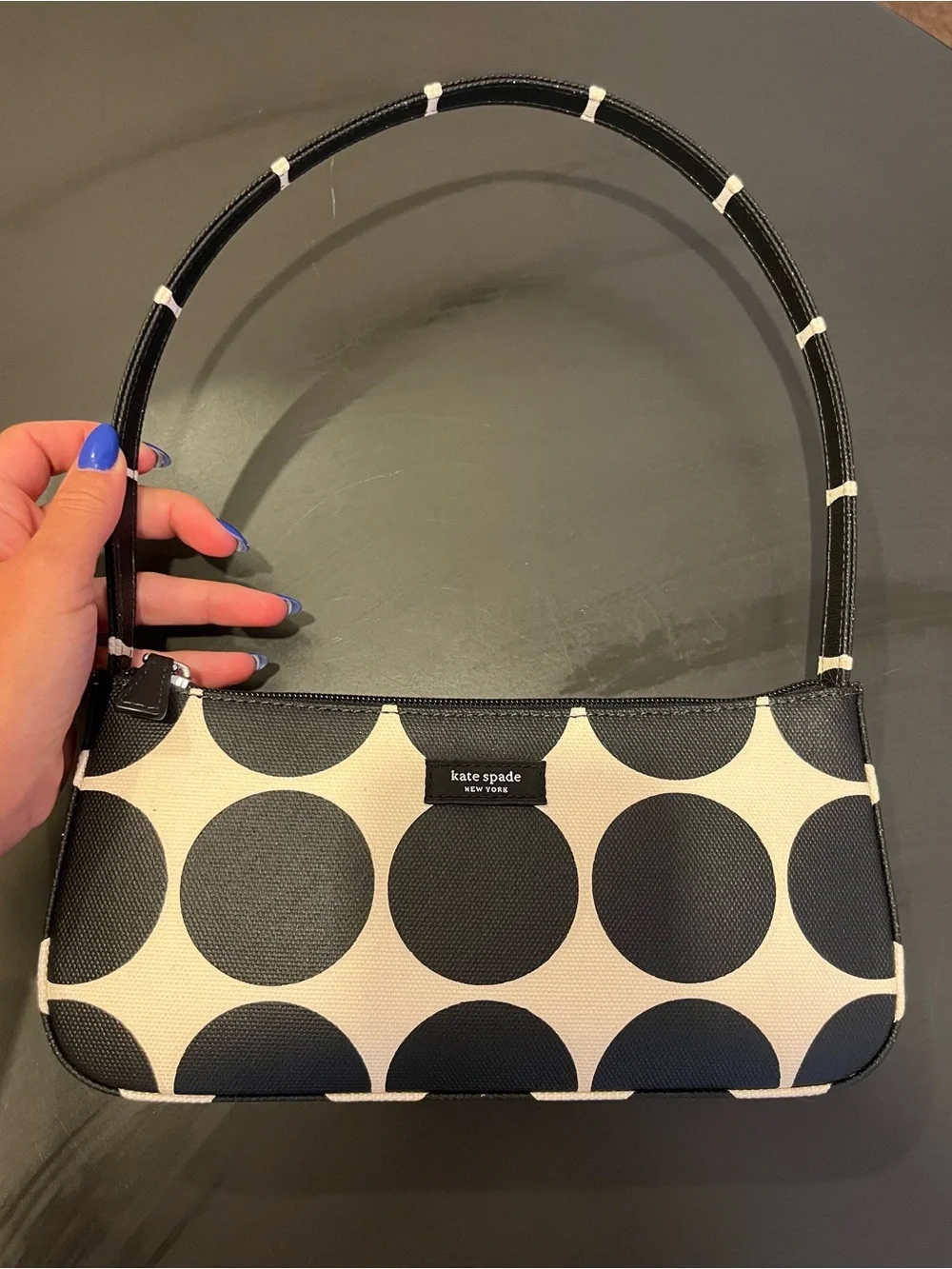 Kate Spade x Urban Outfitters Exclusive Shoulder Bag in Black & White Polka Dot